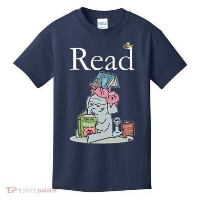 Funny Cute Animals Read Book Fan Kids T-Shirt