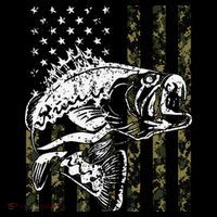 Fishing Camouflage American Flag Fisherman Coffee Mug thumb 5