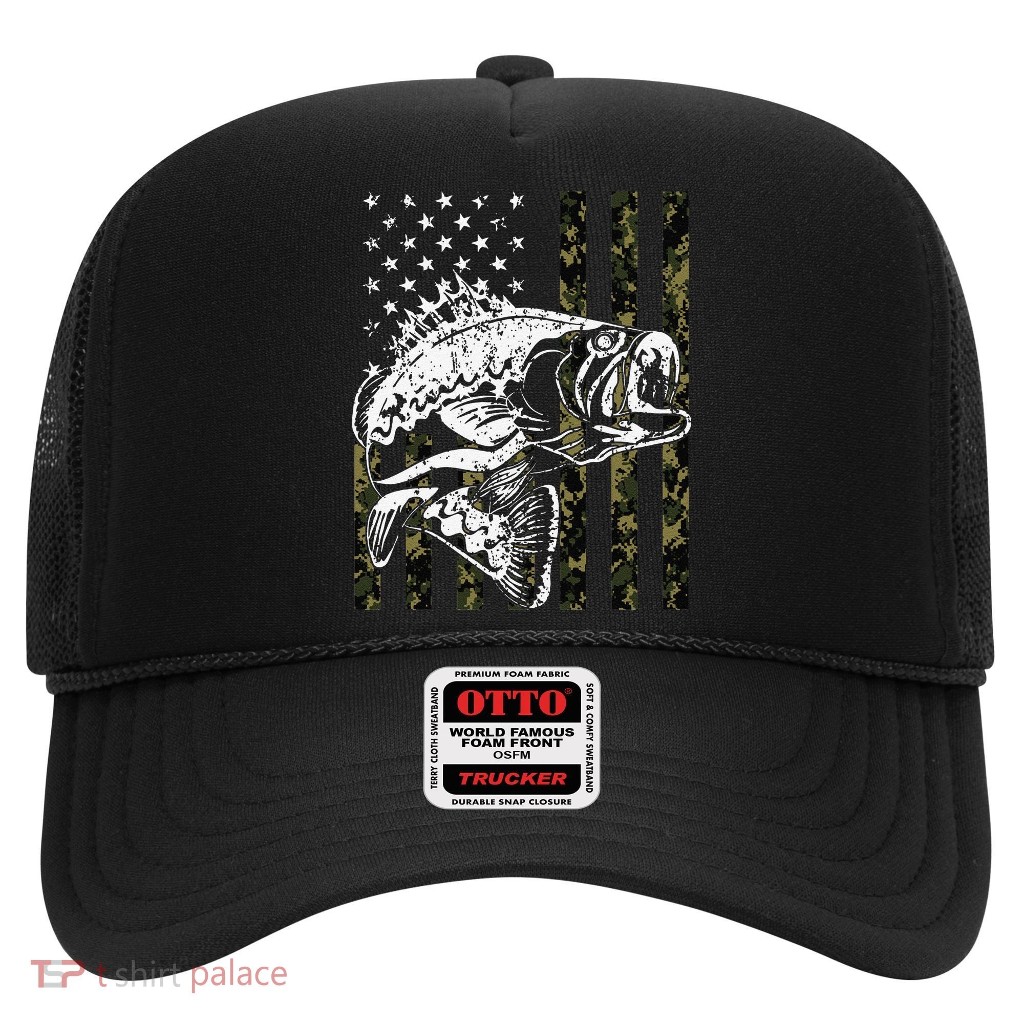 Fishing Camouflage American Flag Fisherman Hat