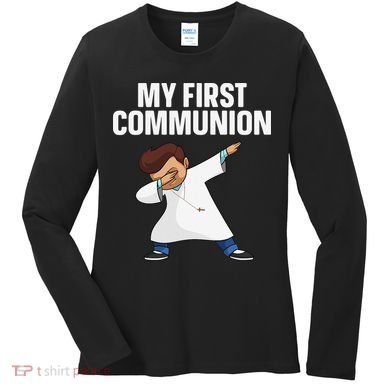First Communion Art For 1st Holy Communion Women's Long Sleeve Shirt