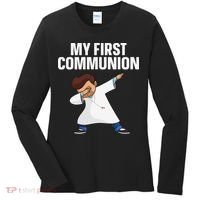 First Communion Art For 1st Holy Communion Women's Long Sleeve Shirt thumb 0
