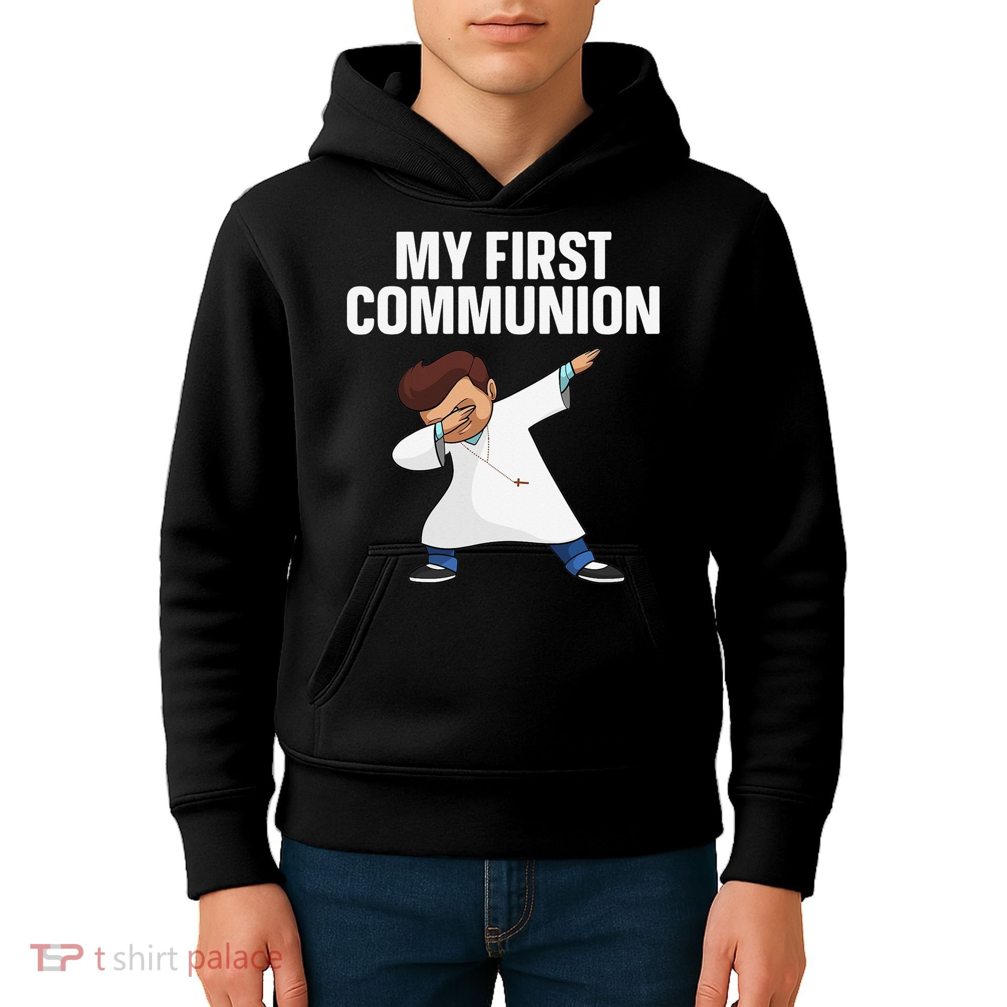 First Communion Art For 1st Holy Communion Kids Hoodie