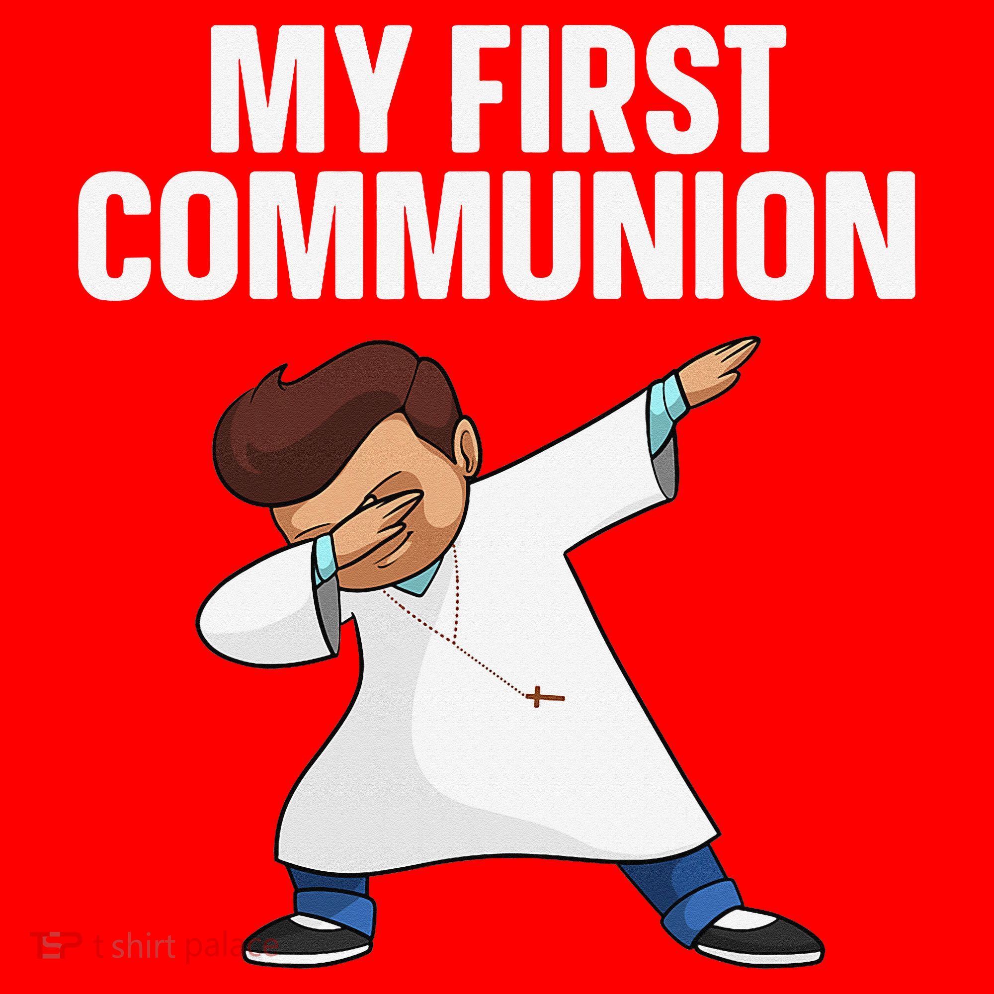 First Communion Art For 1st Holy Communion Santa Hat