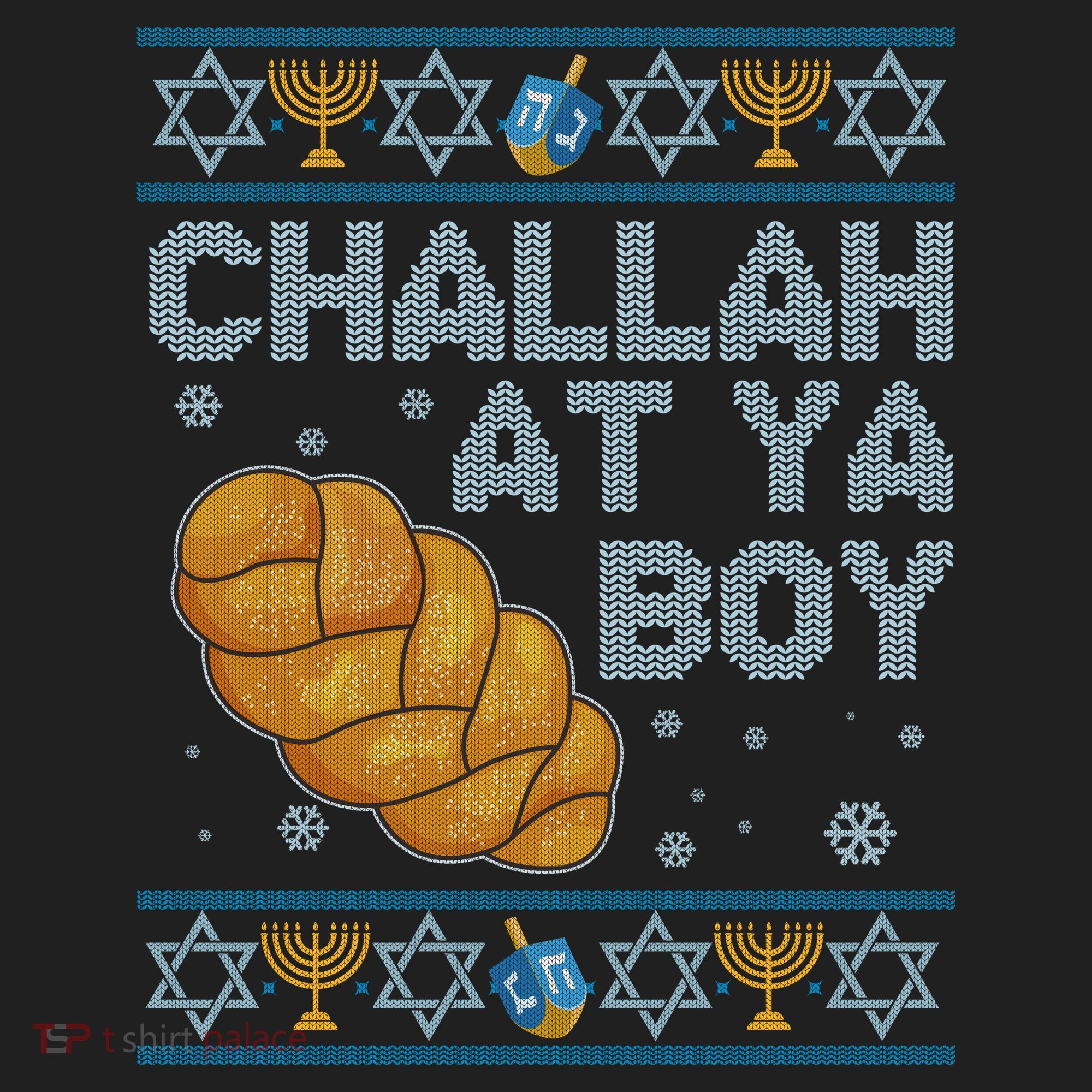 Funny Challah At Ya Boy Ugly Hanukkah Sweater Women's Sweatshirt