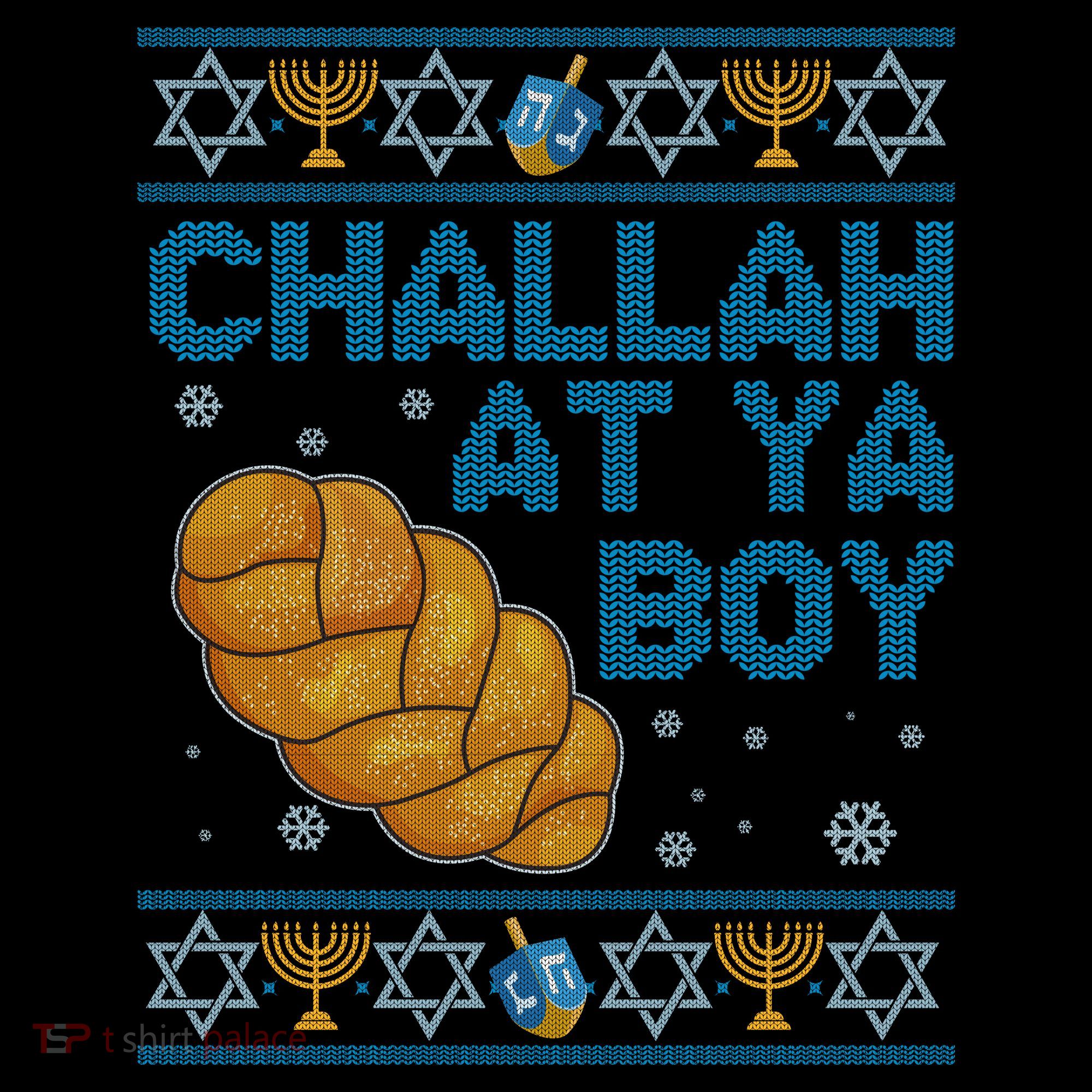 Funny Challah At Ya Boy Ugly Hanukkah Sweater Coffee Mug