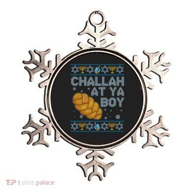 Funny Challah At Ya Boy Ugly Hanukkah Sweater Ornament