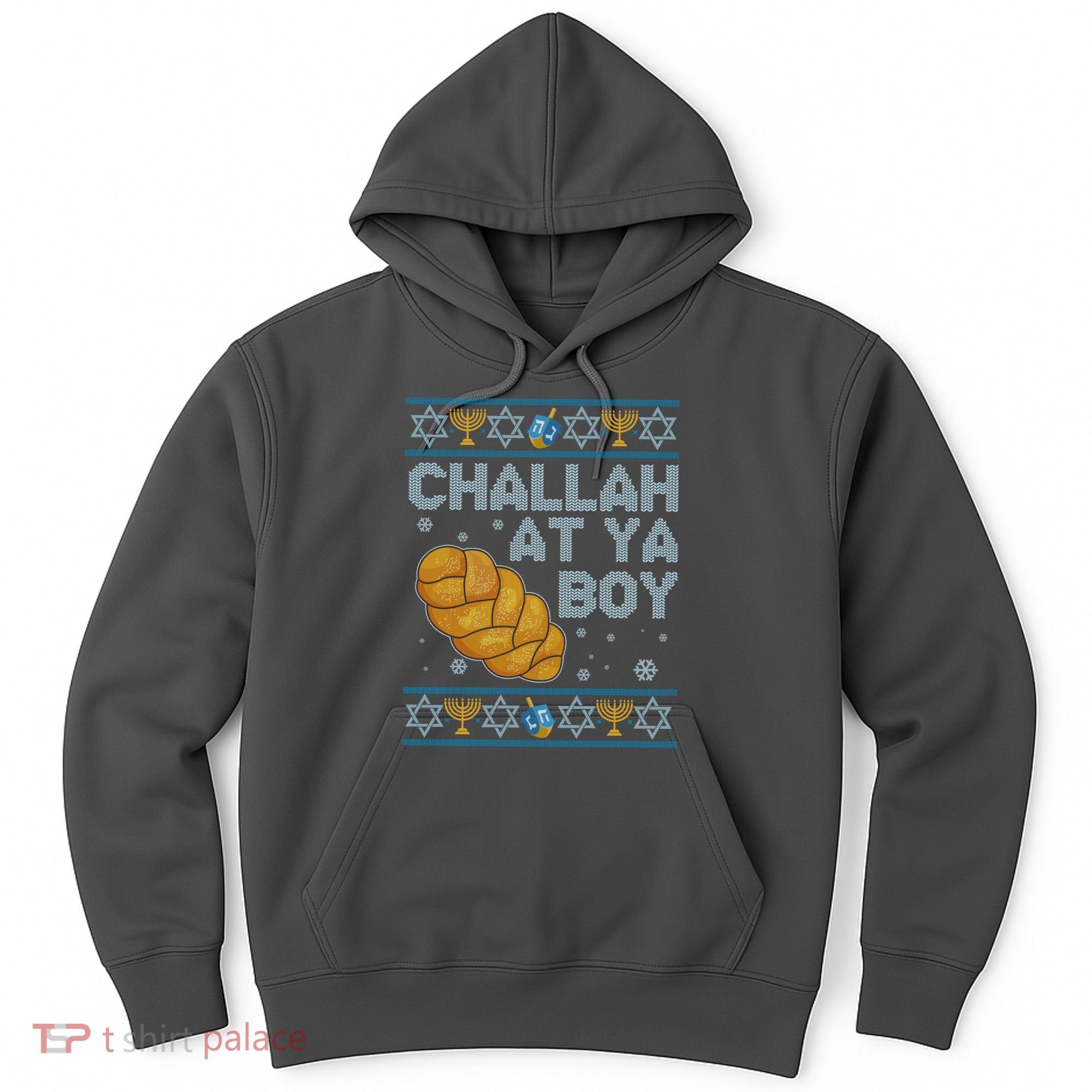 Funny Challah At Ya Boy Ugly Hanukkah Sweater Hoodie
