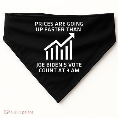 Funny Conservative Anti Joe Biden Inflation USA-Made Doggie Bandana