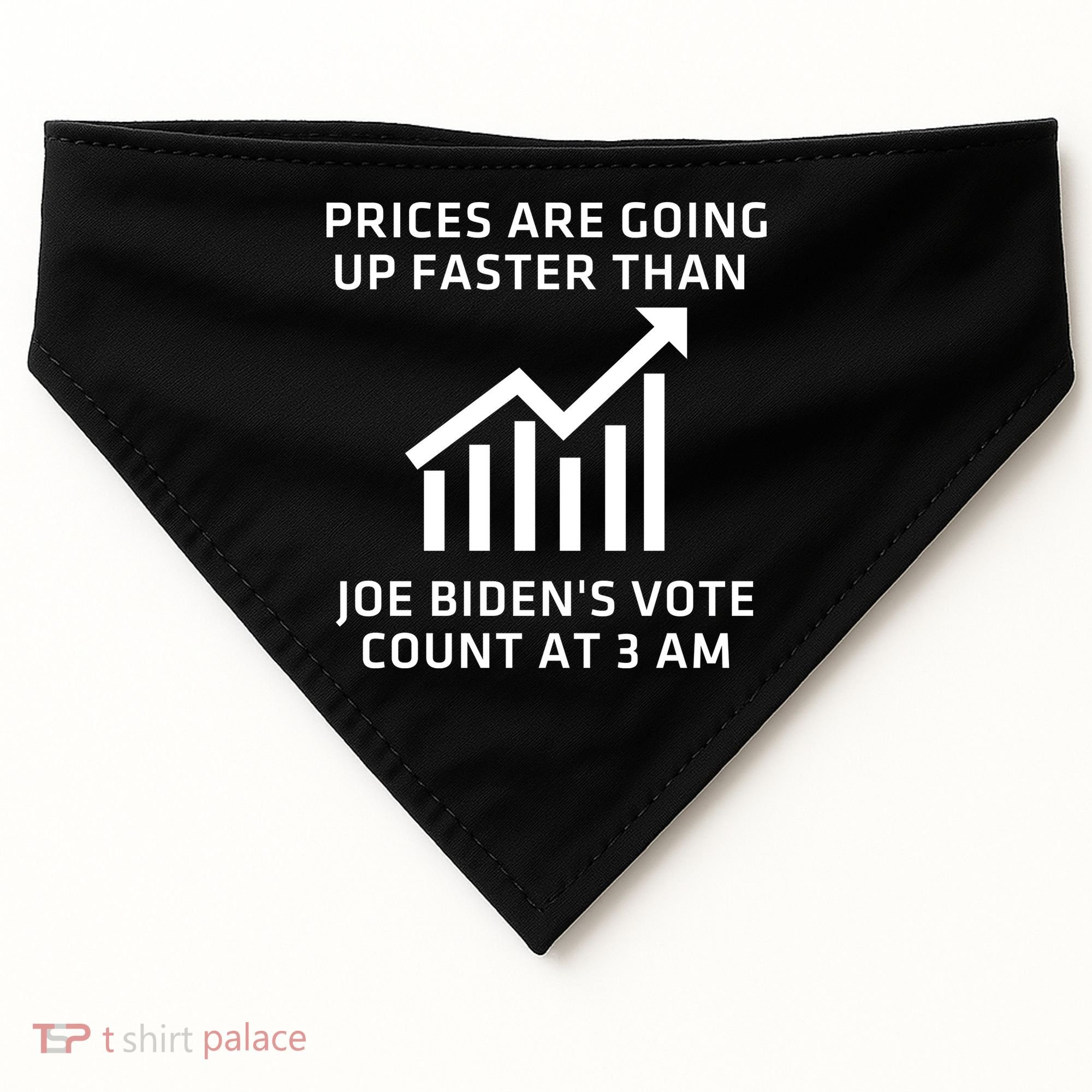Funny Conservative Anti Joe Biden Inflation USA-Made Doggie Bandana