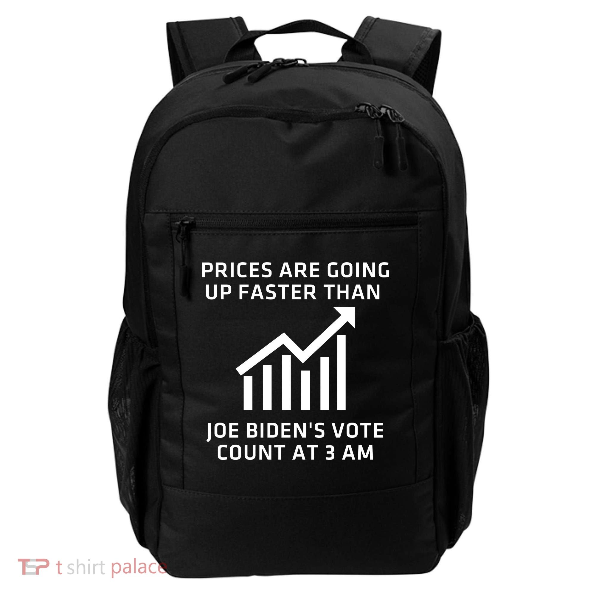 Funny Conservative Anti Joe Biden Inflation Backpack