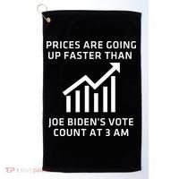 Funny Conservative Anti Joe Biden Inflation Golf Towel thumb 0