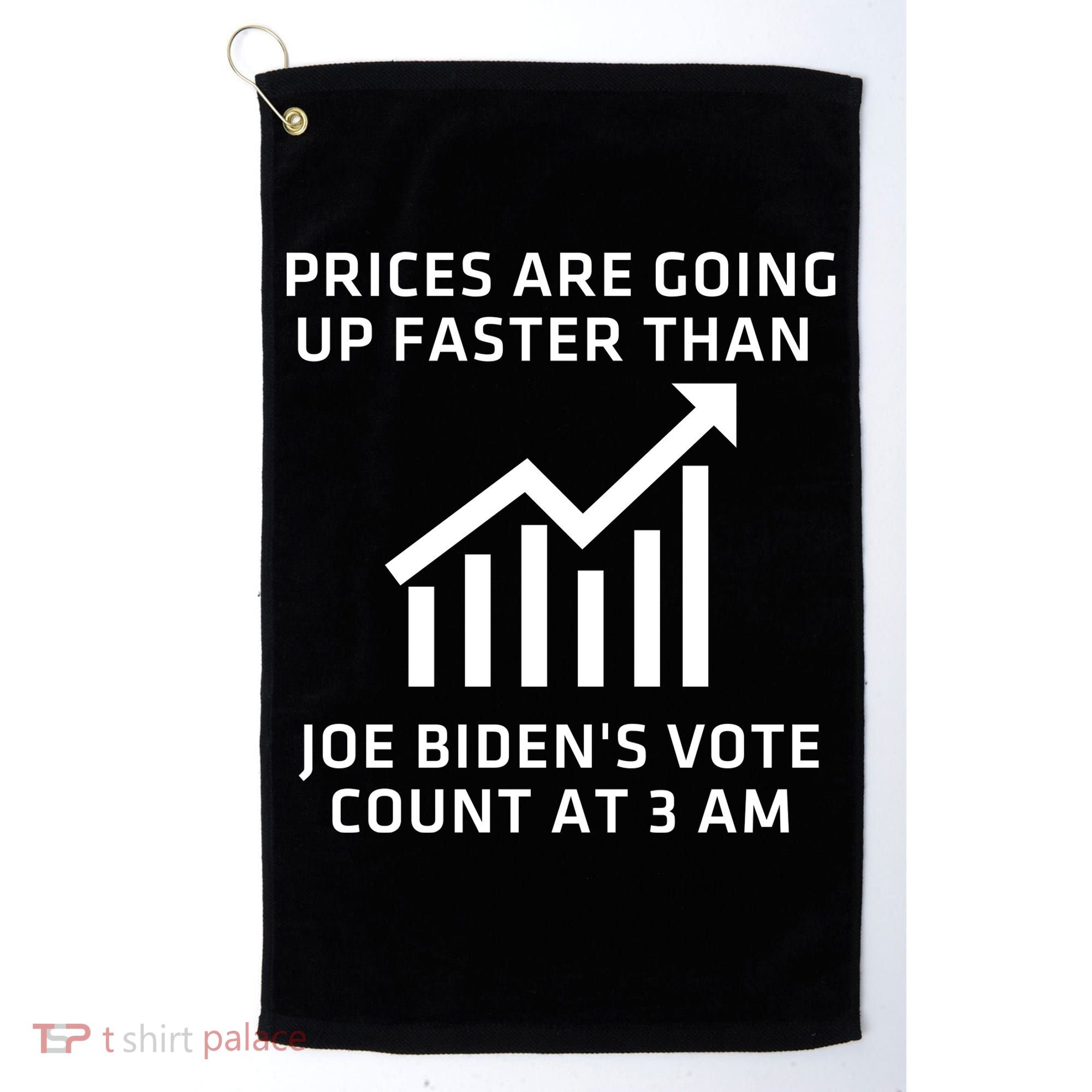 Funny Conservative Anti Joe Biden Inflation Golf Towel