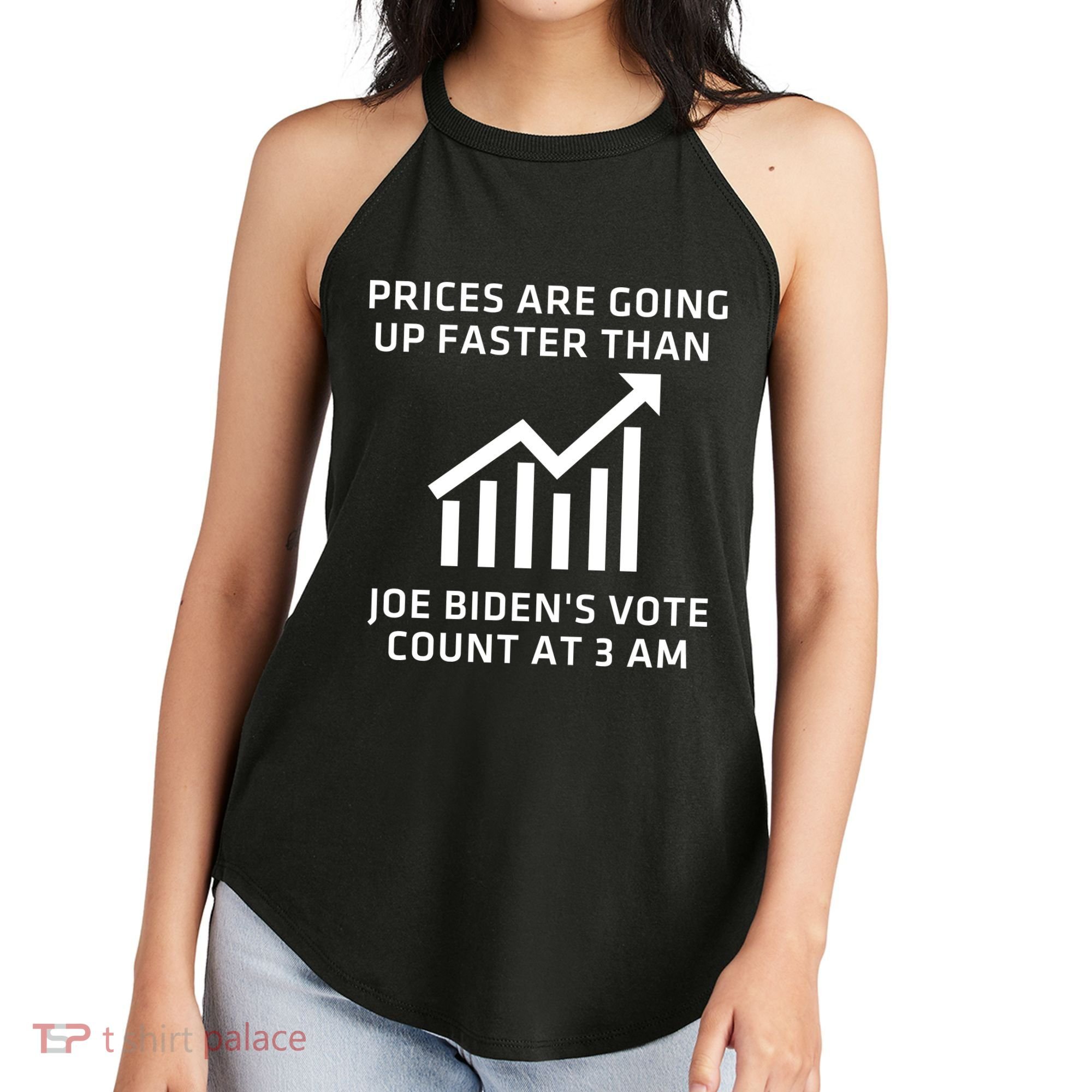 Funny Conservative Anti Joe Biden Inflation Women's Perfect Tri Rocker Tank