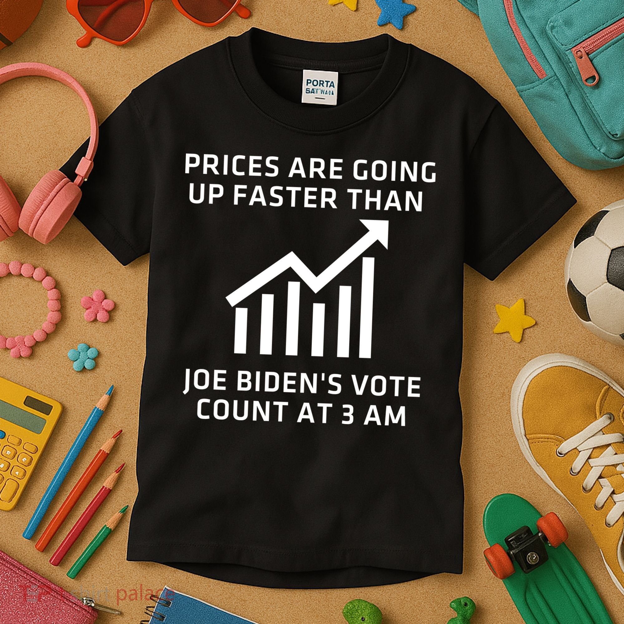 Funny Conservative Anti Joe Biden Inflation Kids T-Shirt