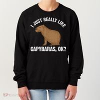 Funny Capybara Art For Rodent Capybara Lover Women's Sweatshirt thumb 0
