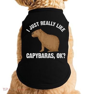 Funny Capybara Art For Rodent Capybara Lover Doggie Tank