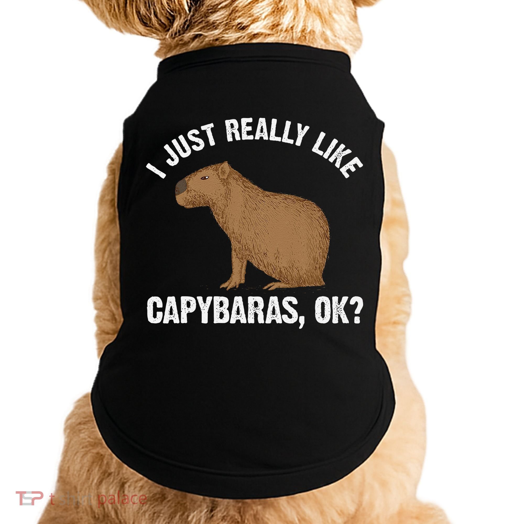 Funny Capybara Art For Rodent Capybara Lover Doggie Tank