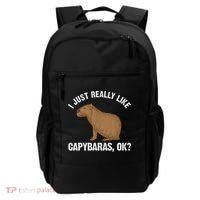 Funny Capybara Art For Rodent Capybara Lover Backpack thumb 0