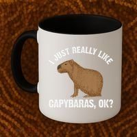 Funny Capybara Art For Rodent Capybara Lover Coffee Mug thumb 2