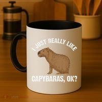 Funny Capybara Art For Rodent Capybara Lover Coffee Mug thumb 4