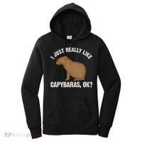 Funny Capybara Art For Rodent Capybara Lover Women's Hoodie thumb 0