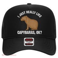 Funny Capybara Art For Rodent Capybara Lover Hat thumb 0