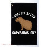 Funny Capybara Art For Rodent Capybara Lover Golf Towel thumb 0
