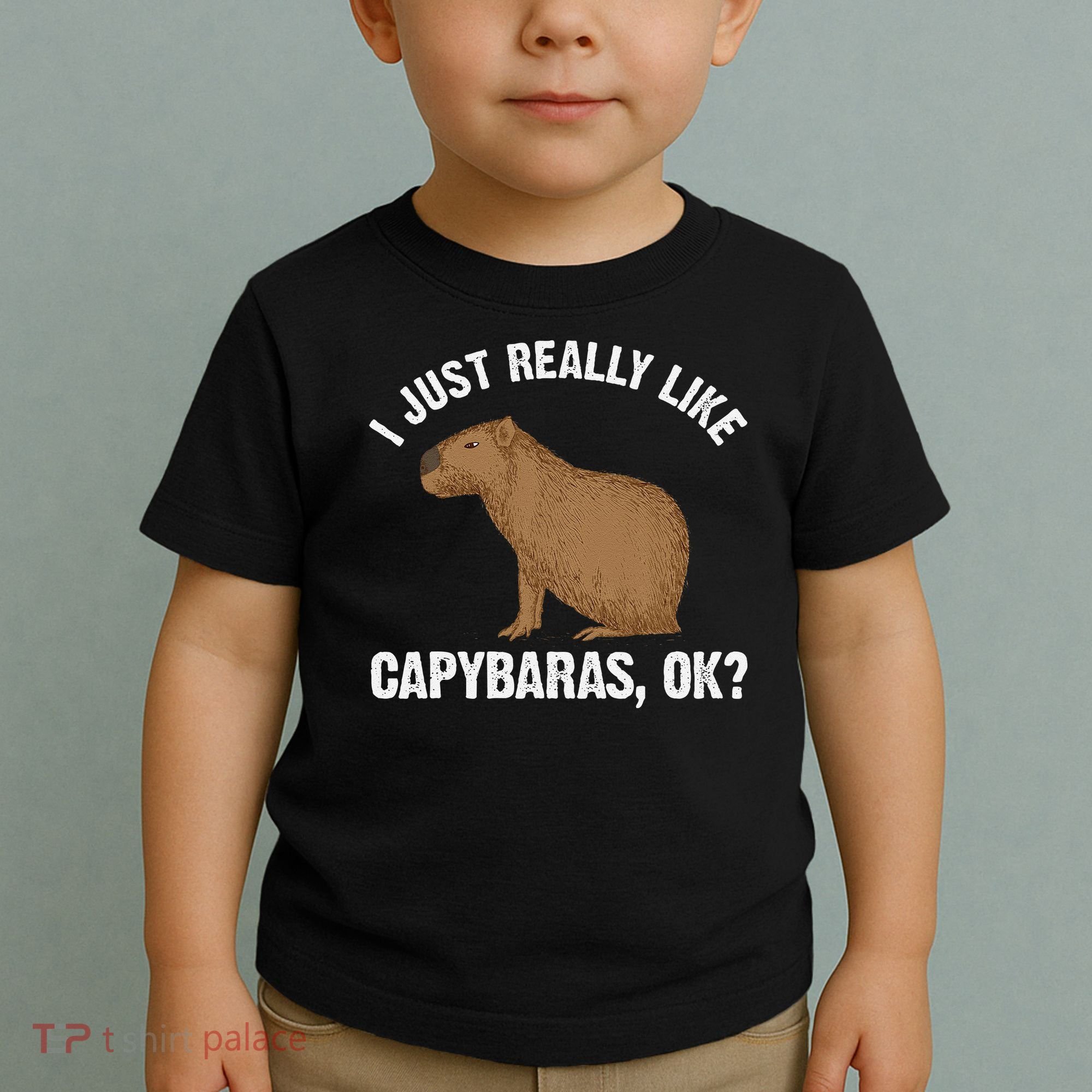 Funny Capybara Art For Rodent Capybara Lover Toddler T-Shirt