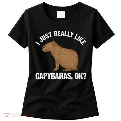 Funny Capybara Art For Rodent Capybara Lover Women's T-Shirt