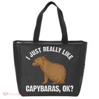Funny Capybara Art For Rodent Capybara Lover Tote Bag thumb 0
