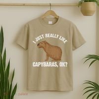 Funny Capybara Art For Rodent Capybara Lover T-Shirt thumb 2