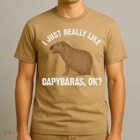 Funny Capybara Art For Rodent Capybara Lover T-Shirt thumb 3