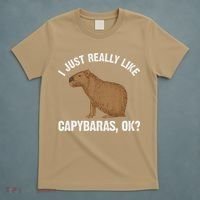 Funny Capybara Art For Rodent Capybara Lover T-Shirt thumb 5