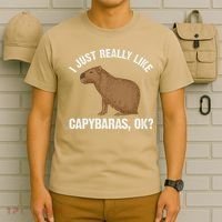 Funny Capybara Art For Rodent Capybara Lover T-Shirt thumb 6