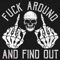 F Ck Around And Find Out Skeleton Fuckin Hand Skull Mousepad thumb 1