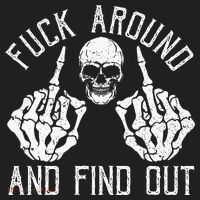 F Ck Around And Find Out Skeleton Fuckin Hand Skull Hat thumb 2
