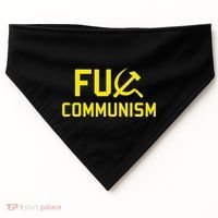 Fu Communism Anti Communist Protest USA-Made Doggie Bandana thumb 0