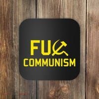 Fu Communism Anti Communist Protest Coaster thumb 0