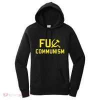 Fu Communism Anti Communist Protest Women's Hoodie thumb 0