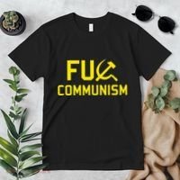 Fu Communism Anti Communist Protest Premium T-Shirt thumb 2