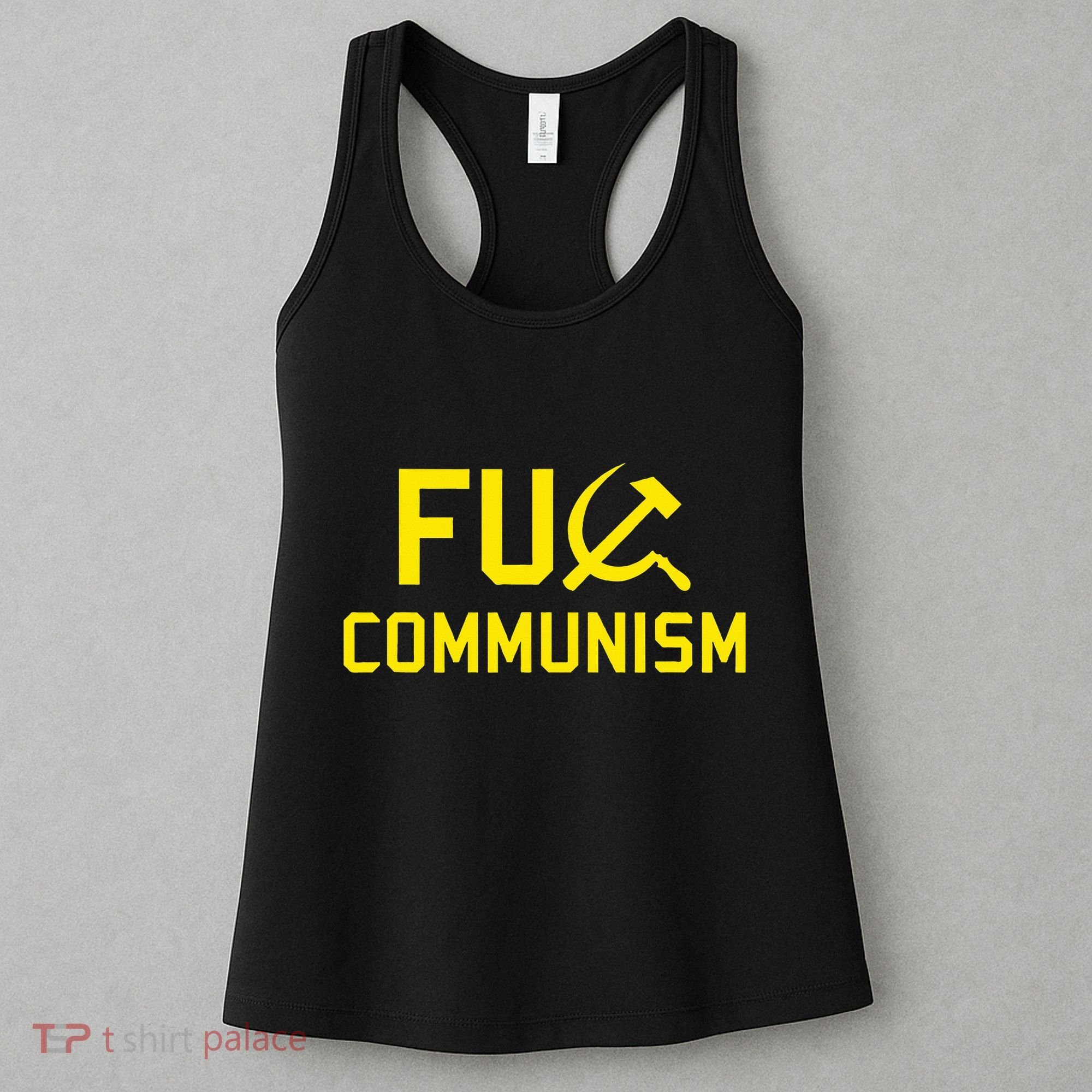 Fu Communism Anti Communist Protest Women's Tank Top