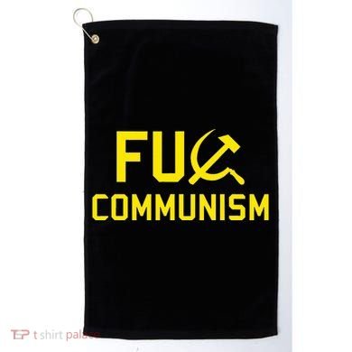 Fu Communism Anti Communist Protest Golf Towel