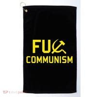 Fu Communism Anti Communist Protest Golf Towel thumb 0