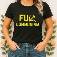 Fu Communism Anti Communist Protest Women's T-Shirt thumb 2