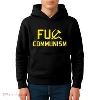 Fu Communism Anti Communist Protest Kids Hoodie thumb 4