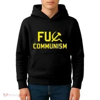 Fu Communism Anti Communist Protest Kids Hoodie thumb 4