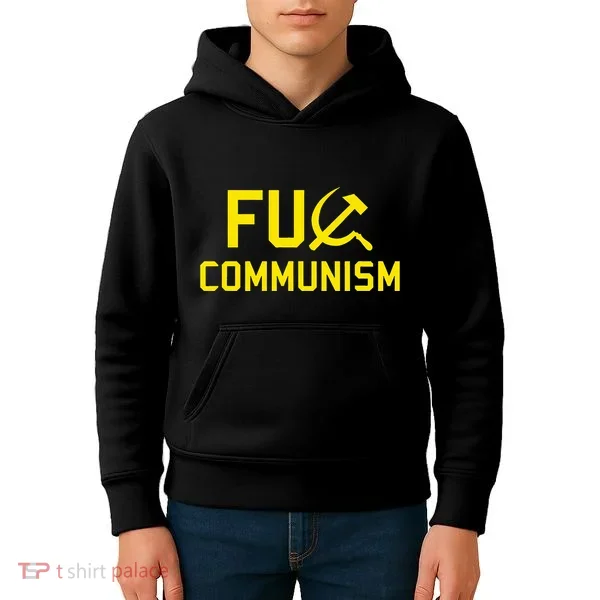 Fu Communism Anti Communist Protest Kids Hoodie