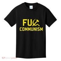 Fu Communism Anti Communist Protest Kids T-Shirt thumb 0