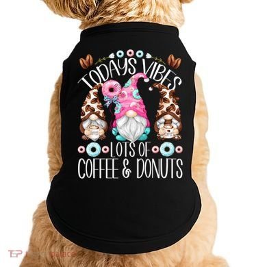 Funny Coffee And Donut Gnomes For And Donut Lover Gift Doggie Tank