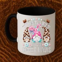 Funny Coffee And Donut Gnomes For And Donut Lover Gift Coffee Mug thumb 2
